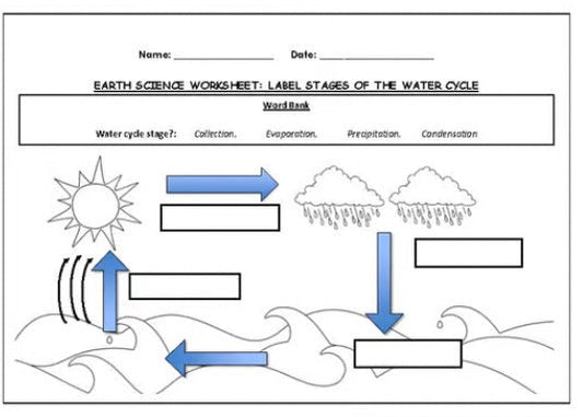 The Water Cycle Free Worksheet