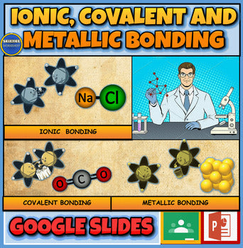 Ionic and Covalent Bonding: Interactive Powerpoint+Google Slides NGSS HS-PS1-1