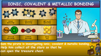 Ionic and Covalent Bonding: Interactive Powerpoint+Google Slides NGSS HS-PS1-1