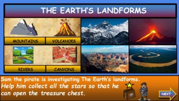 The Earth's Landforms: |2nd-7th|  Interactive Google Slides + Powerpoint Version + Worksheet