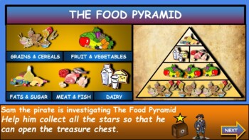 The Food Pyramid, Nutrition |2nd-6th| Interactive Google Slides + Powerpoint + Worksheet