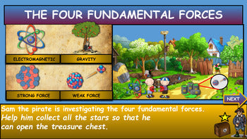 The Four Fundamental Forces|3rd-8th| Interactive Powerpoint + Google Slides + Worksheet