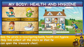 My Body: Health & Hygiene |2nd-6th| Interactive Google Slides+ Powerpoint Version + 3 Worksheets
