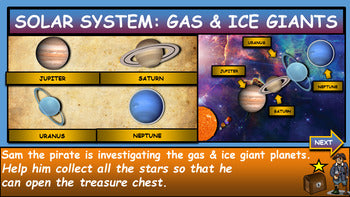 The Gas & Ice Giant Planets: Interactive Google Slides + PPT + 2 Worksheets