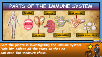 The Immune System: |3rd-8th| Interactive Google Slides + Powerpoint Version + Worksheet