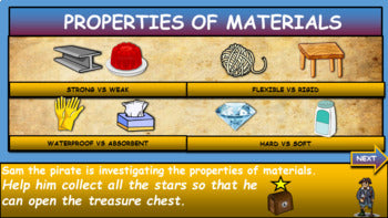 Properties of Materials|3rd-8th| Interactive Google Slides + PPT + 2 Worksheets