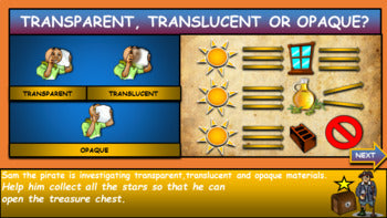 Transparent, Translucent or Opaque. Types of materials. |2nd-6th| Google Slides + Powerpoint Printable Worksheet