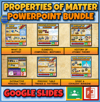 A: Structure and Properties Of Matter:|5th-9th| NGSS PS1.A: Powerpoint Lessons Bundle