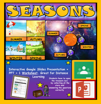 The Four Seasons. |2nd-5th| Interactive Google Slides + Powerpoint Version