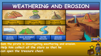 Weathering, Erosion and Deposition Powerpoint | 5th-9th Grade | NGSS4-ESS2-1 + Google Slides Version