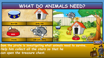 What Do Animals Need?: Interactive Powerpoint + Google Slides + Worksheet